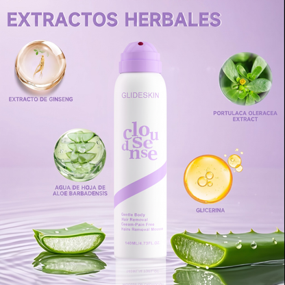 Crema Depilatoria en Spray Sin Dolor