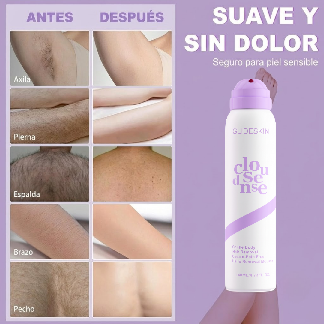 Crema Depilatoria en Spray Sin Dolor